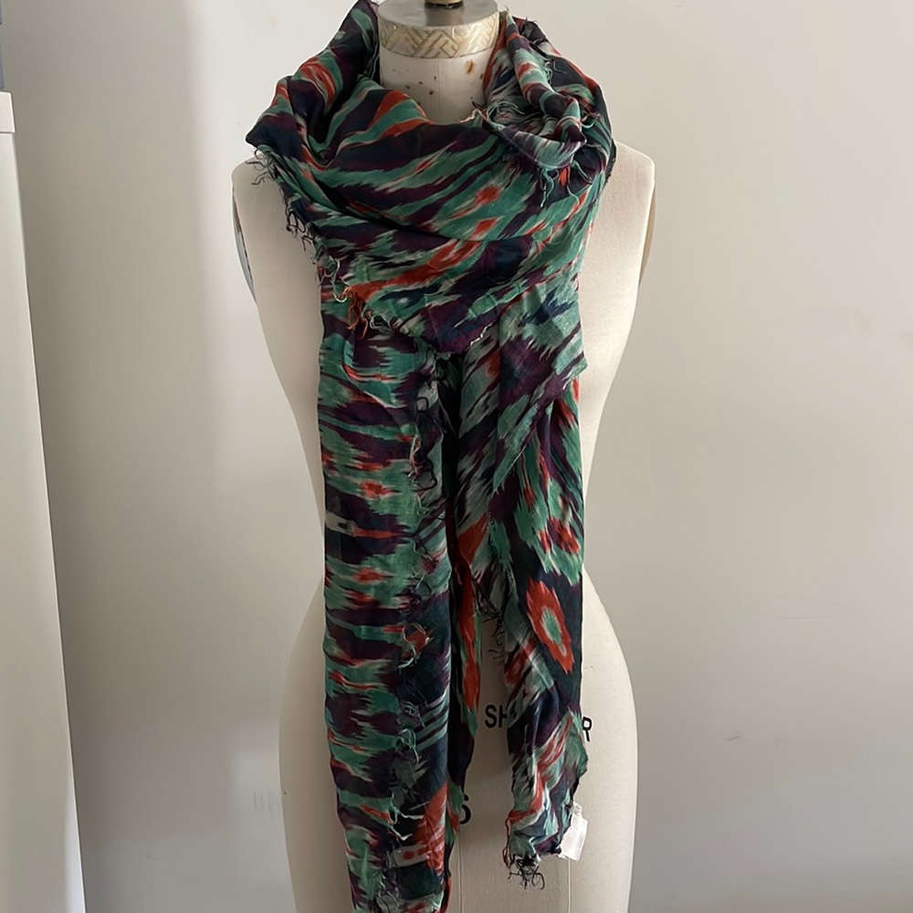 Figue Printed Ikat Scarf